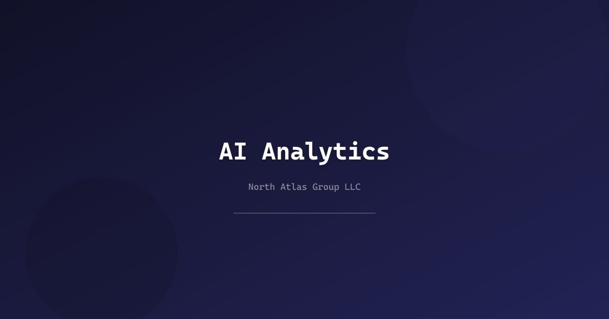 AI Data Analytics: Turning Raw Data into Actionable Business Insights — North Atlas Group LLC blog article about AI Analytics and Data Science